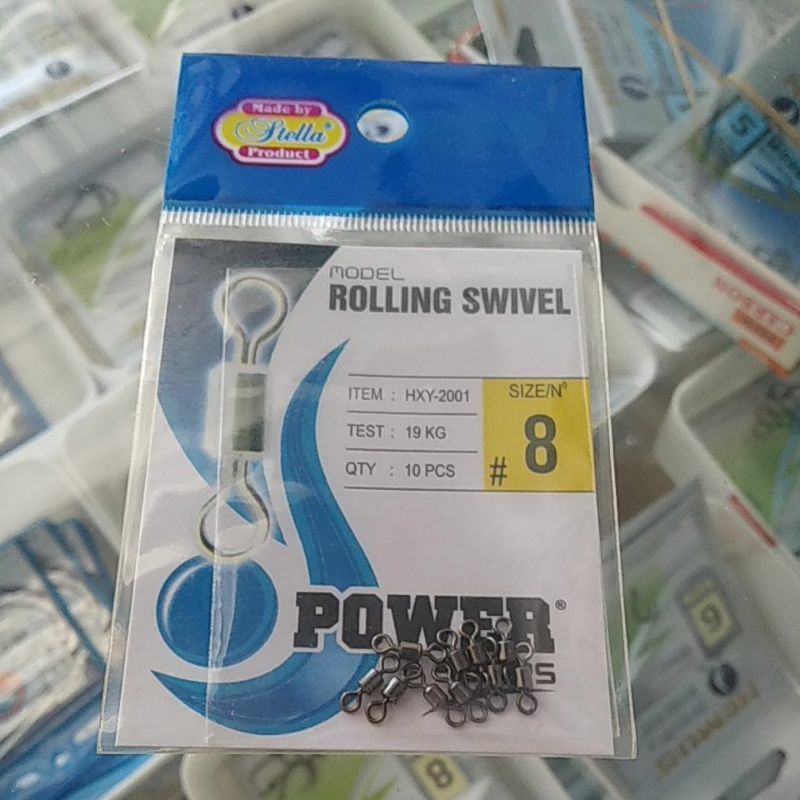 rolling swivel no #8
