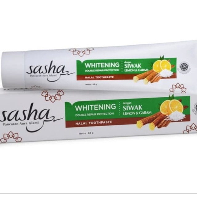 Sasha toothpaste whitening 150gr