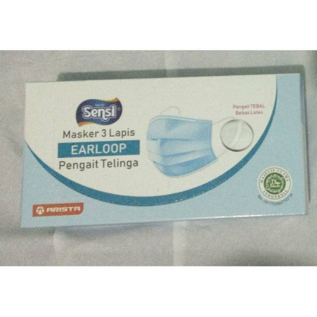 Masker Sensu Earloop 3ply