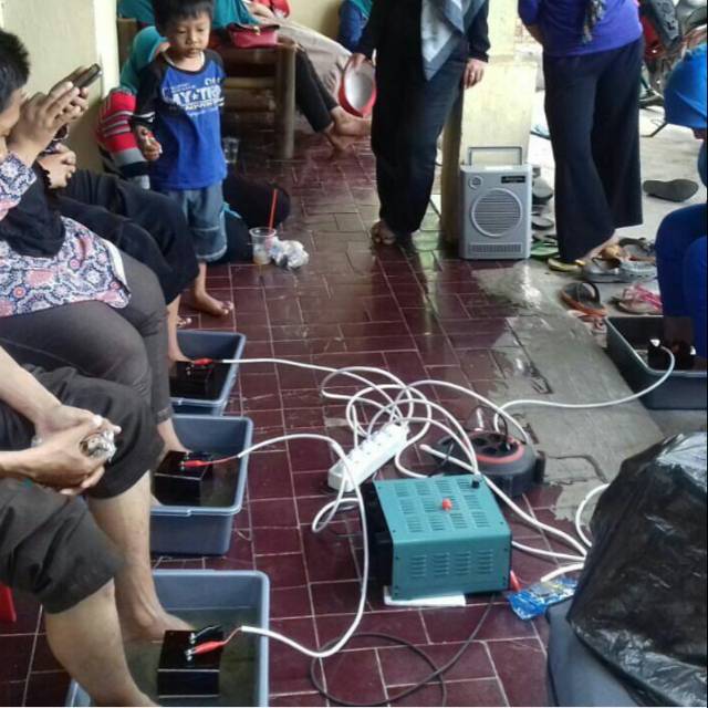 alat terapi ion elektrik rendam kaki 6 array