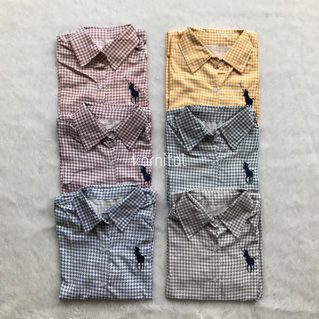 Houndstooth Polo