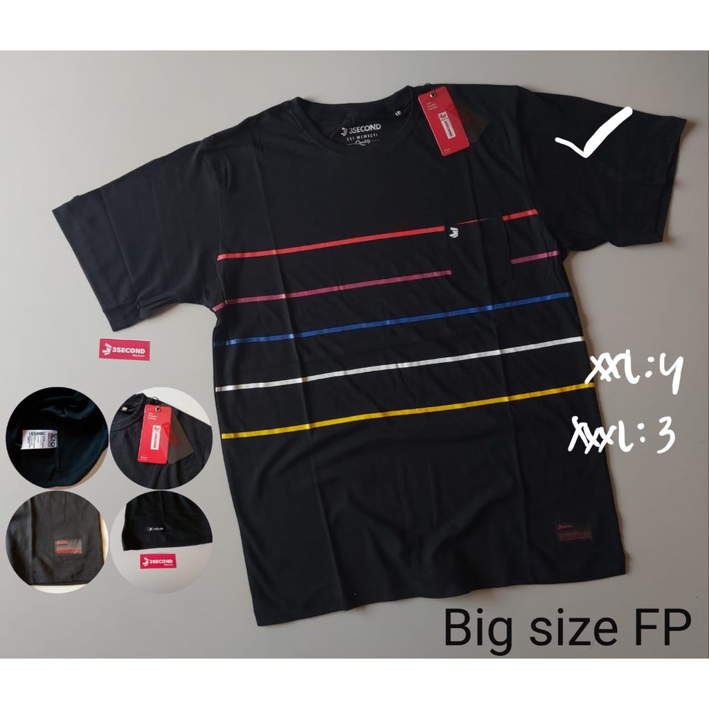 KAOS 3SECOND COWOK JUMBO