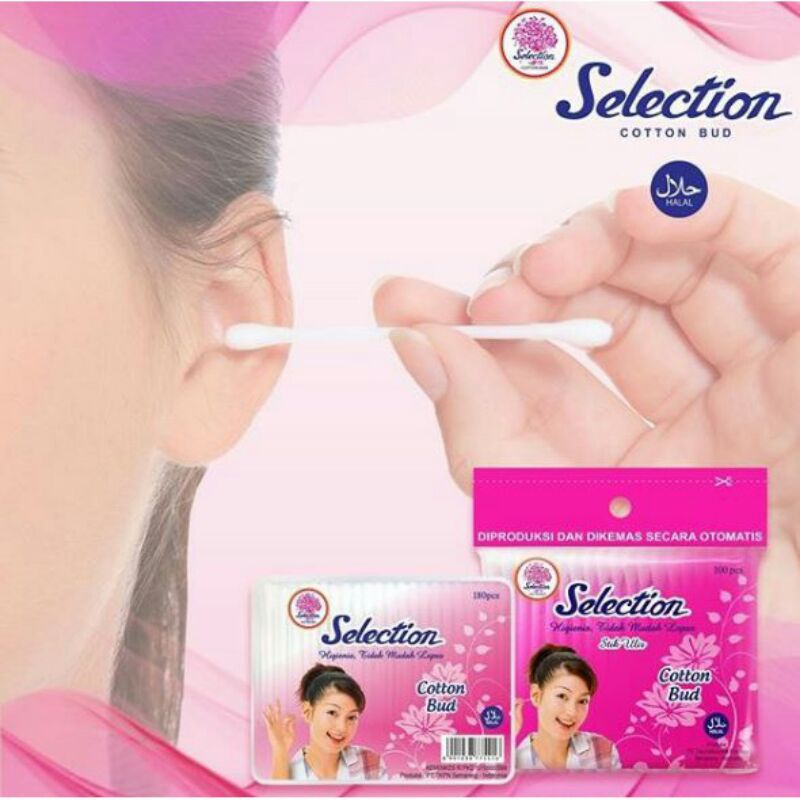 SELECTION COTTON BUD 180g & refil 100g