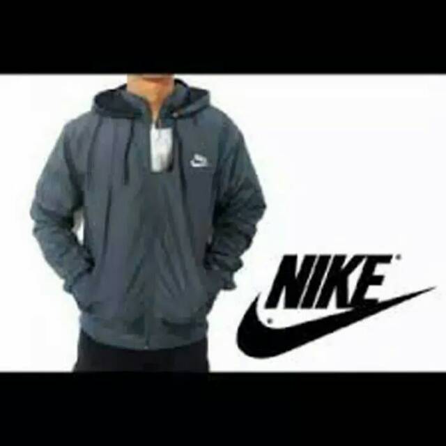 Jaket windrunner nike paradut abu tua murah
