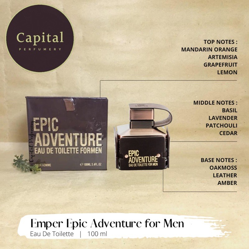 Emper Epic Adventure M Edt 100ml