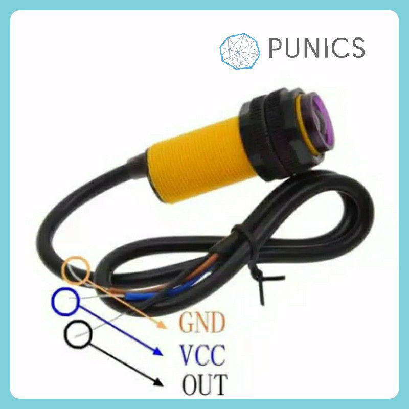 Infrared Proximity Sensor Switch E18-D80NK 3-80 cm Jarak Adjustable