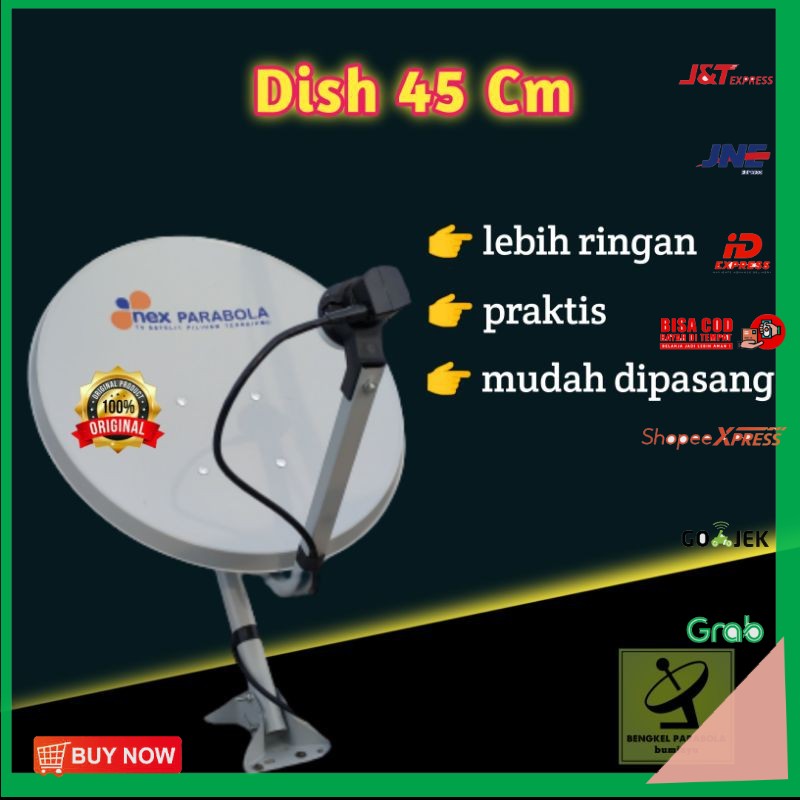 [[[BISA COD]]] parabola mini 45 cm plus lnb kabel
