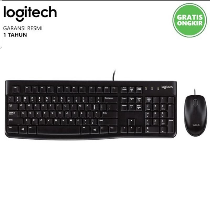 Keyboard + Mouse Logitech MK120 Original 100%