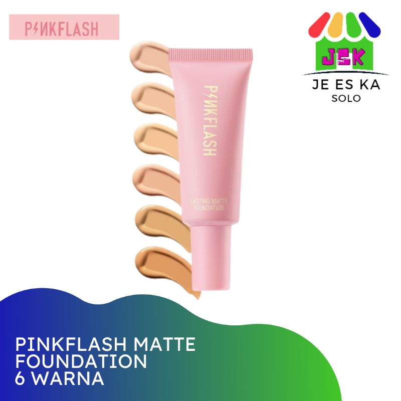 PINKFLASH FOUNDATION LASTING MATTE | 6 WARNA