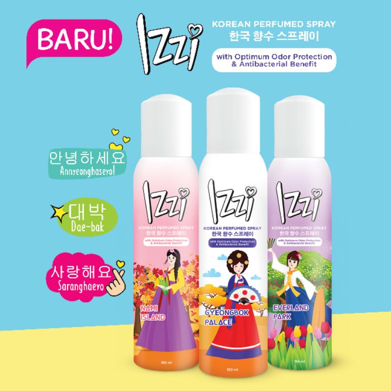 IZZI Korean Deo spray 150ml