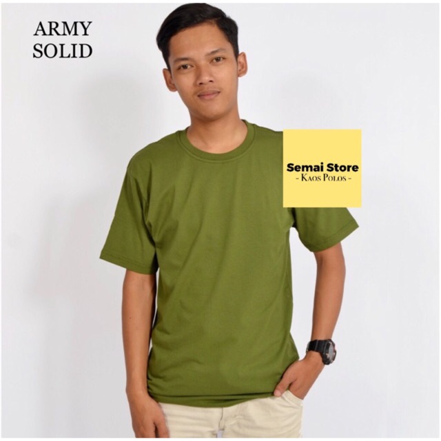 KAOS POLOS ORIGINAL ARMY SOLID