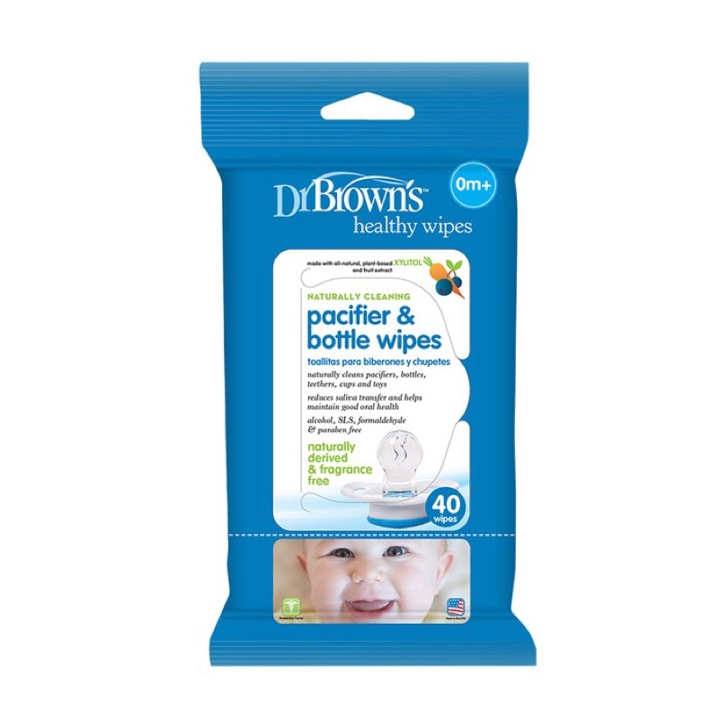 Dr. Brown's Pacifier & Bottle Wipes 40PK