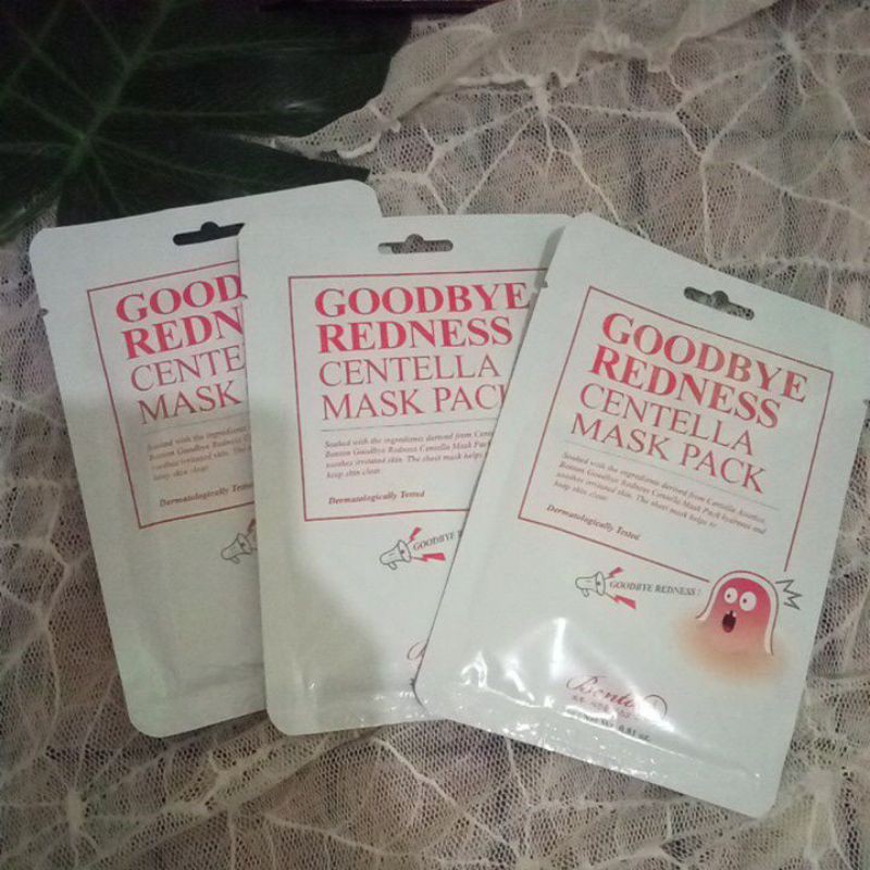 benton goodbye redness centela mask pack