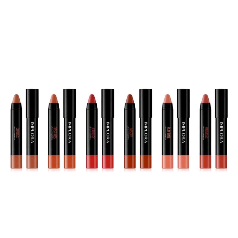 IMPLORA Lip Crayon Satin - Lip Crayon ✔️ BPOM