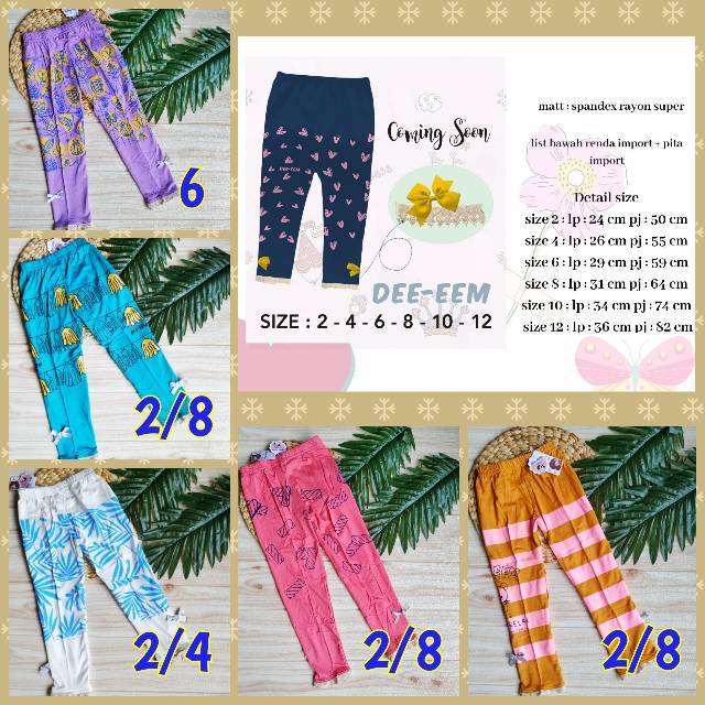 Legging De Eem size 2-12