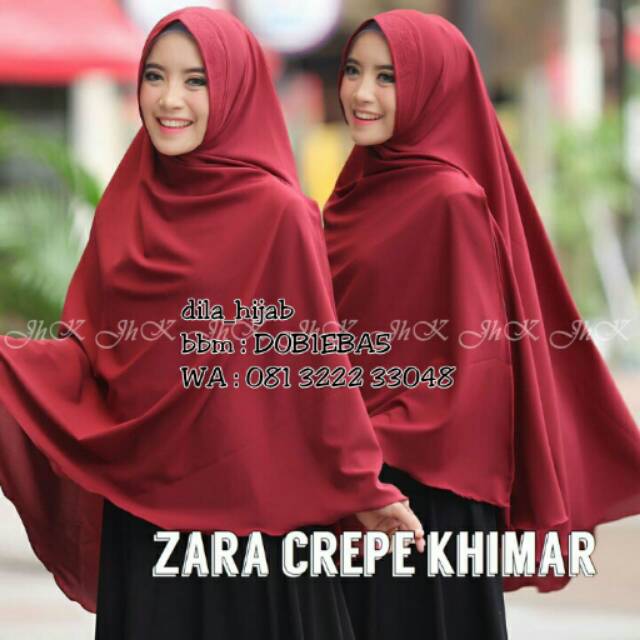 Khimar zara crep