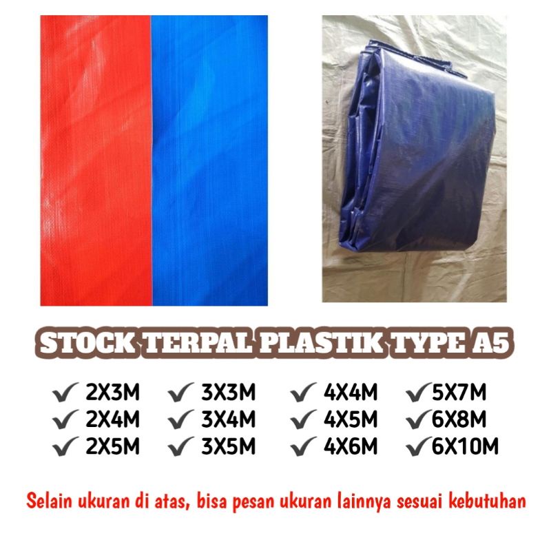 TERPAL PLASTIK LEMBARAN SERBAGUNA TYPE A5 COD