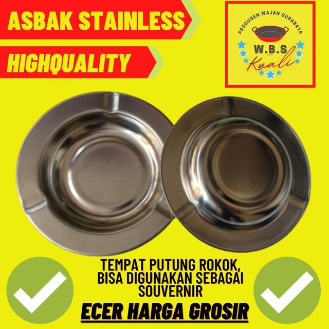 ASBAK STAINLESS 12CM