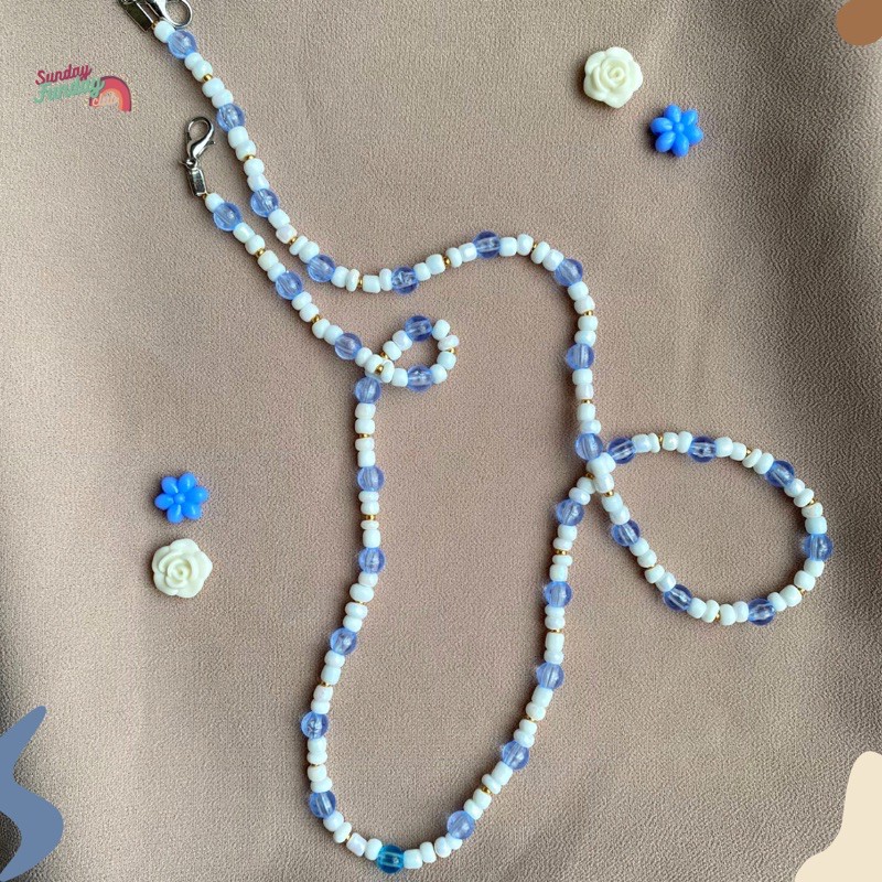 French Vanilla - Beads Strap Masker