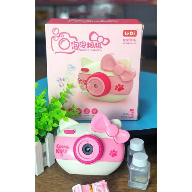 Mainan Bubble camera Otomatis / Bubble Kamera Air Sabun