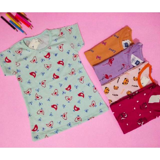 Kaos printed anak cewek