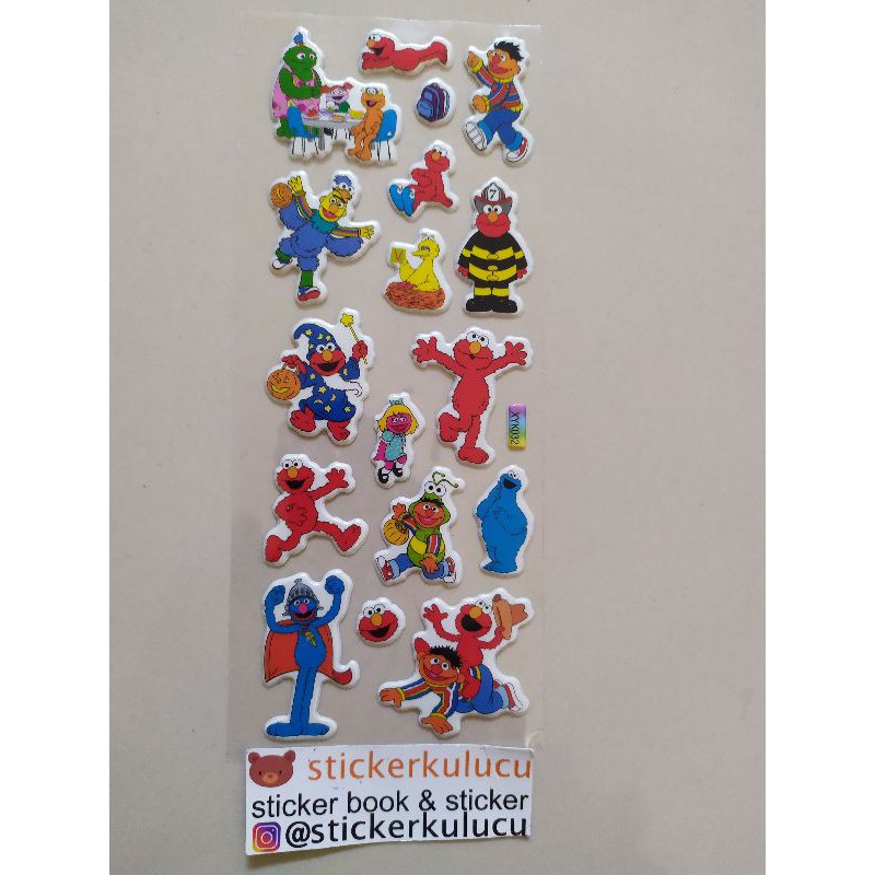 Stiker timbul ELMO 7x19cm