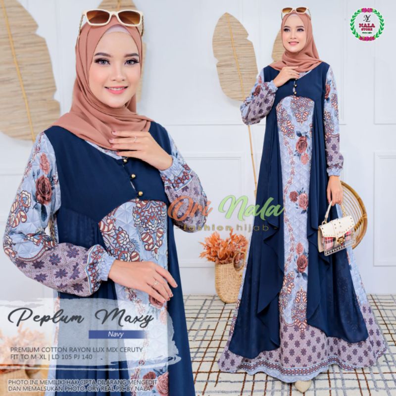 Goenzshop Gamis Peplum