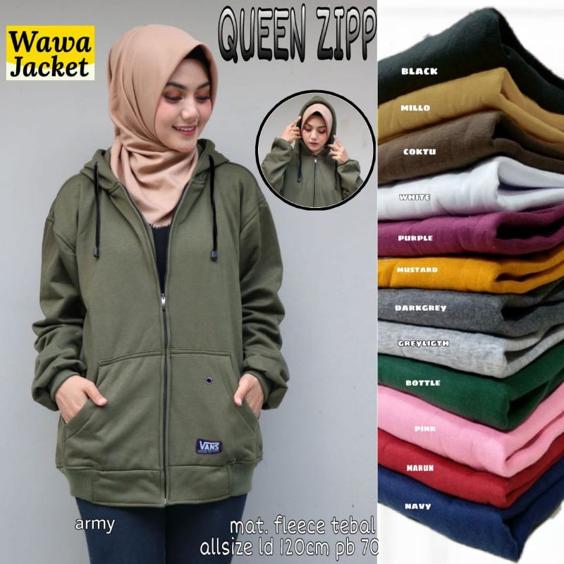 Queen Zipp jacket perempuan