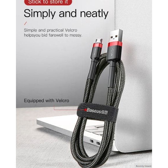 Produk Baseus Cafule Cable Micro USB 200CM Original 100%