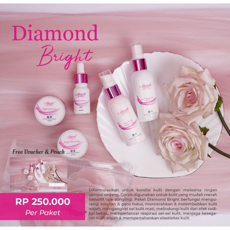 Diamond bright + serum + pouch
