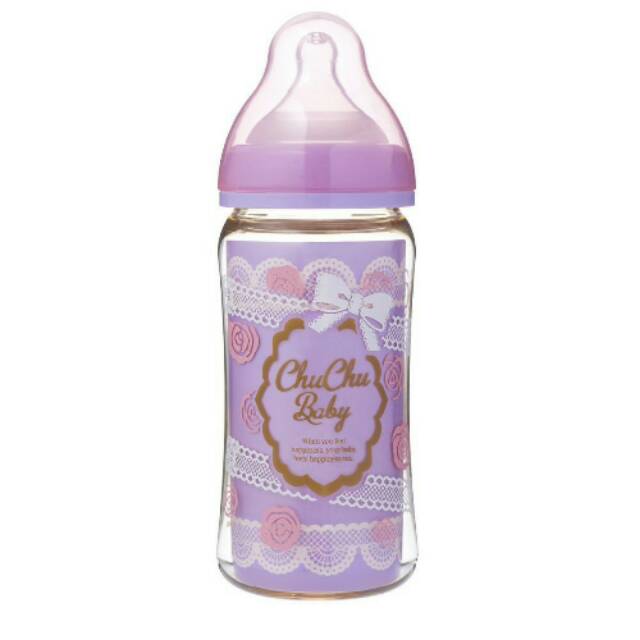 CHUCHU WIDENECK BOTTLE 240ML PURPLE