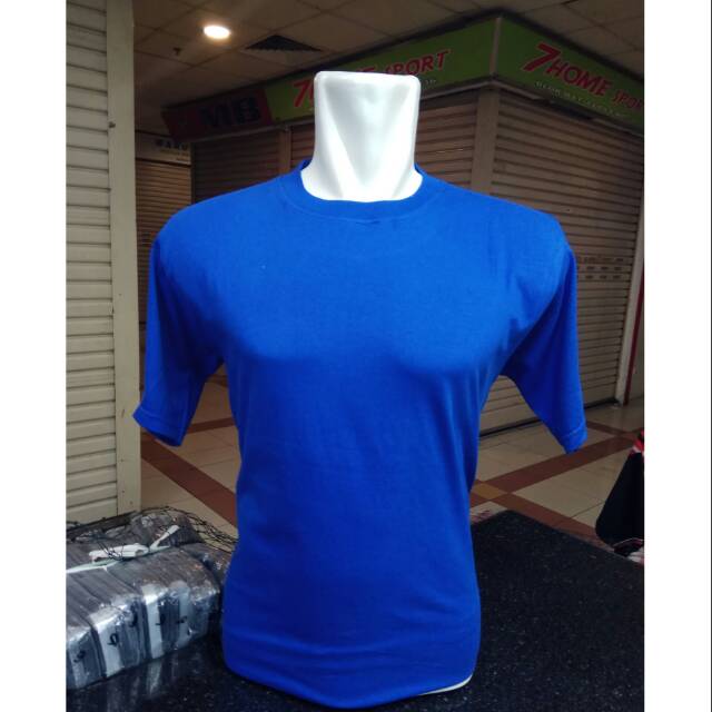 Kaos Polos biru Jumbo