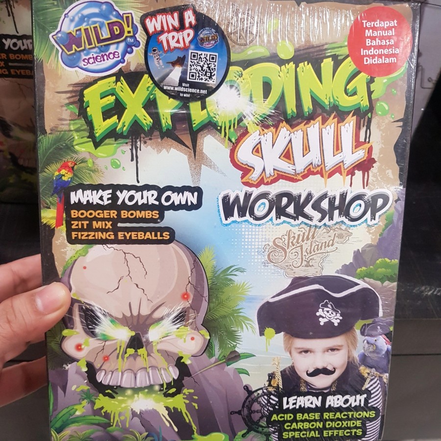 4m wild science win A trip exploding skull workshop jastip mainan anak