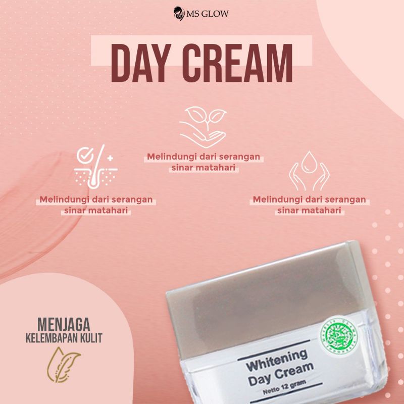 DAY CREAM MS GLOW 100%ORI