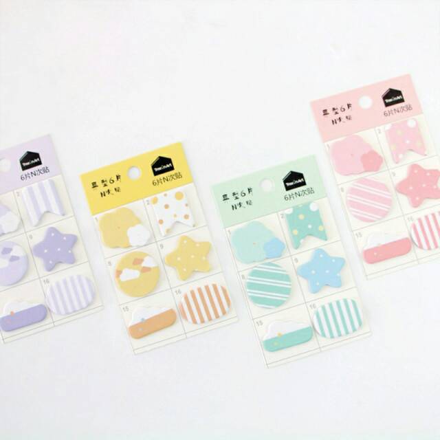 Fancy Shapes Sticky Notes Post-its