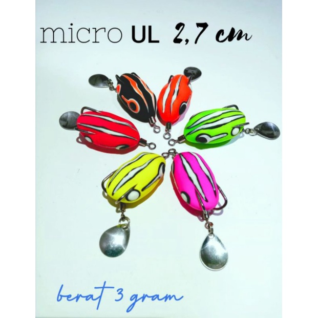 soft frog mini 2,5cm umpan casting