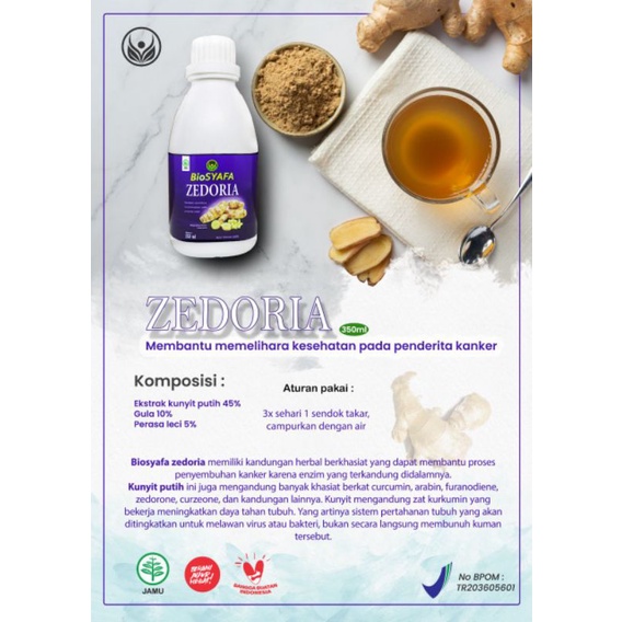 Biosyafa Zedoria / Biosyafa G12 Plus