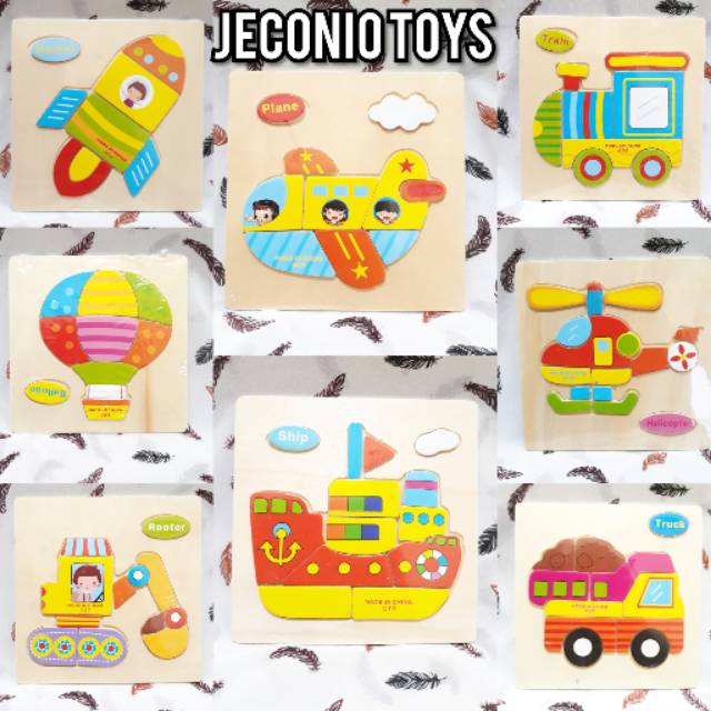 Puzzle 3d kendaraan