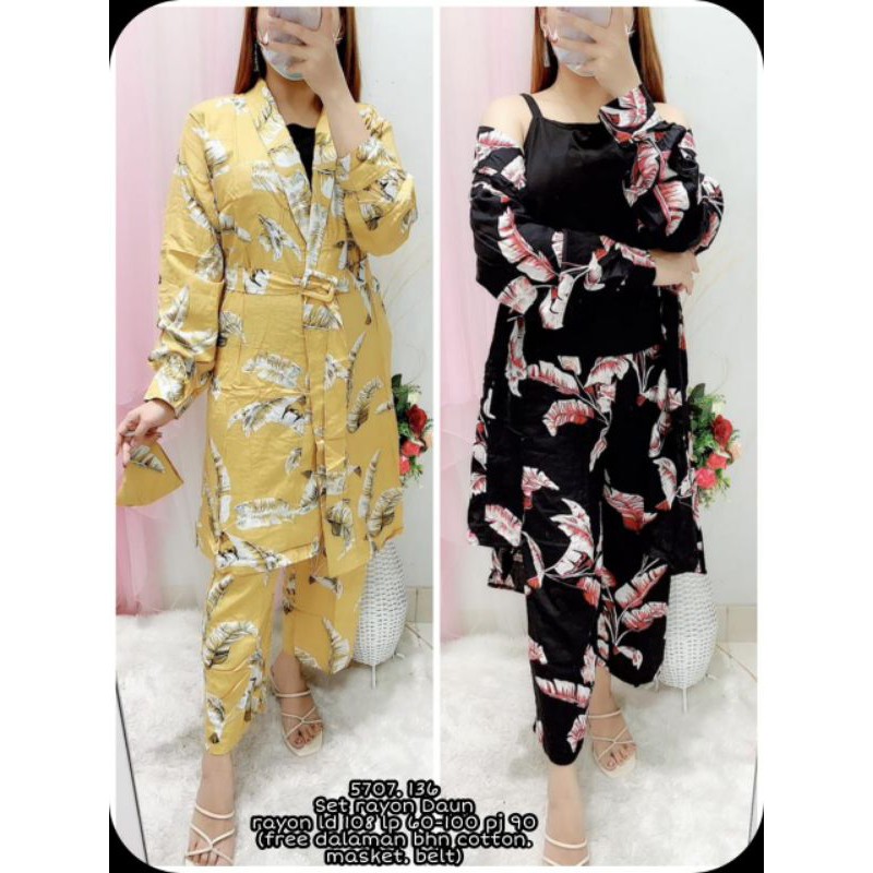 5707 Set rayon daun Rayon