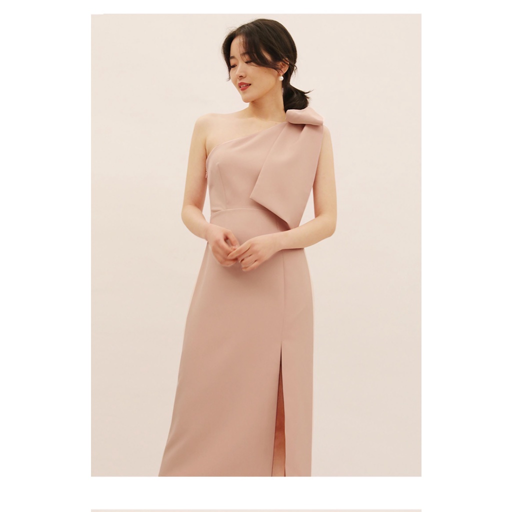 MELODY BOW PINK DRESS