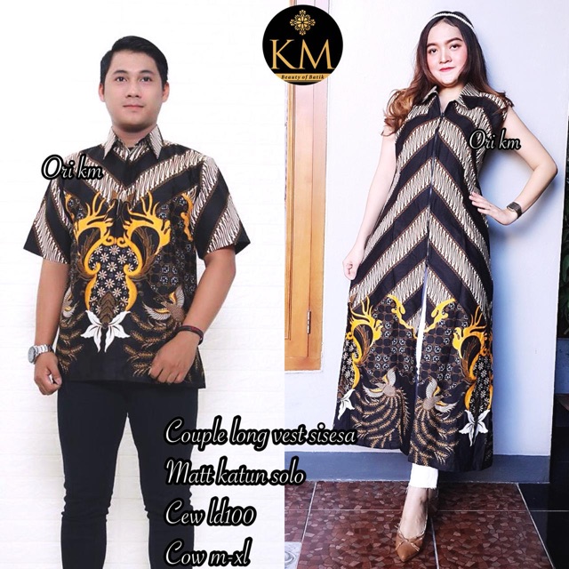 New COUPLE long Vest Sisesa Batik