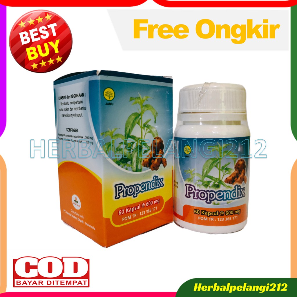 Kapsul Propendix Herbal Insani | Herbal Usus Buntu