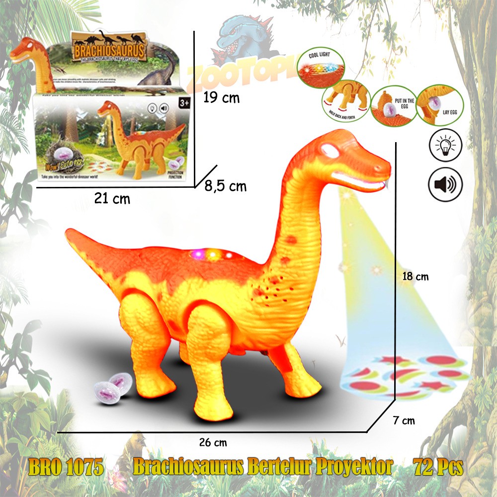MAINAN ROBOT DINOSAURUS BISA BERTELUR