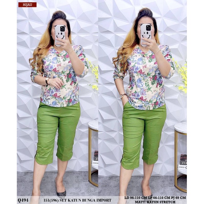 151(596) set katun bunga
