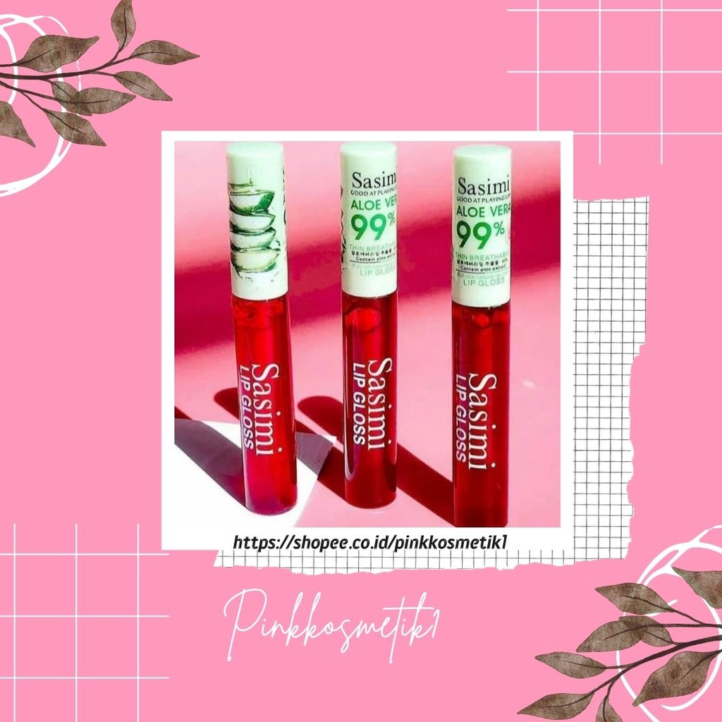 Sasimi Lip Gloss Aloe vera 99%