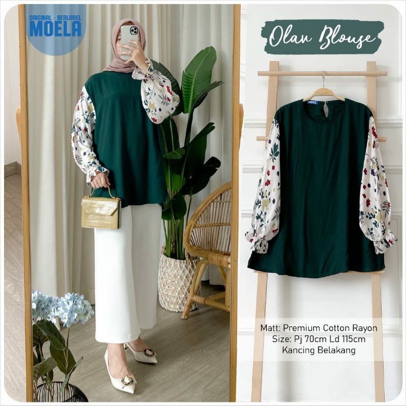 OLAV BLOUSE BY MOELA/BLOUSE WANITA PREMIUM