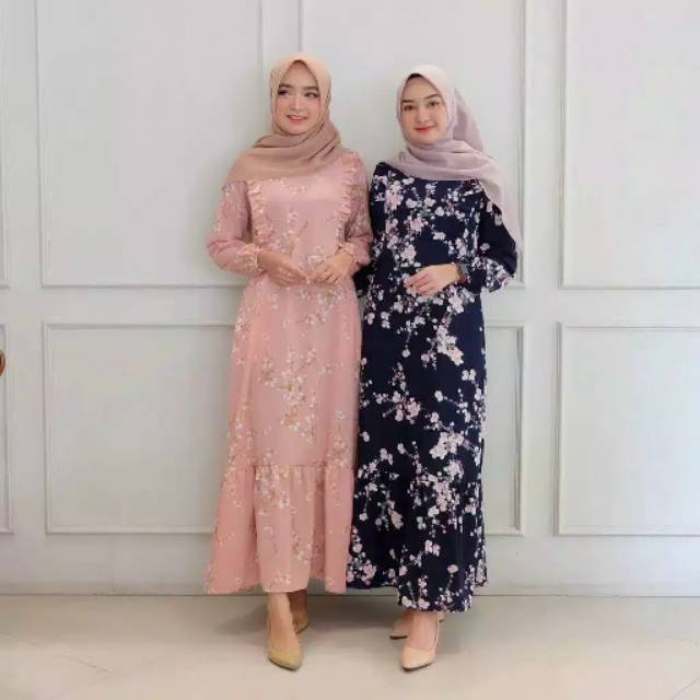 Gamis motif bunga