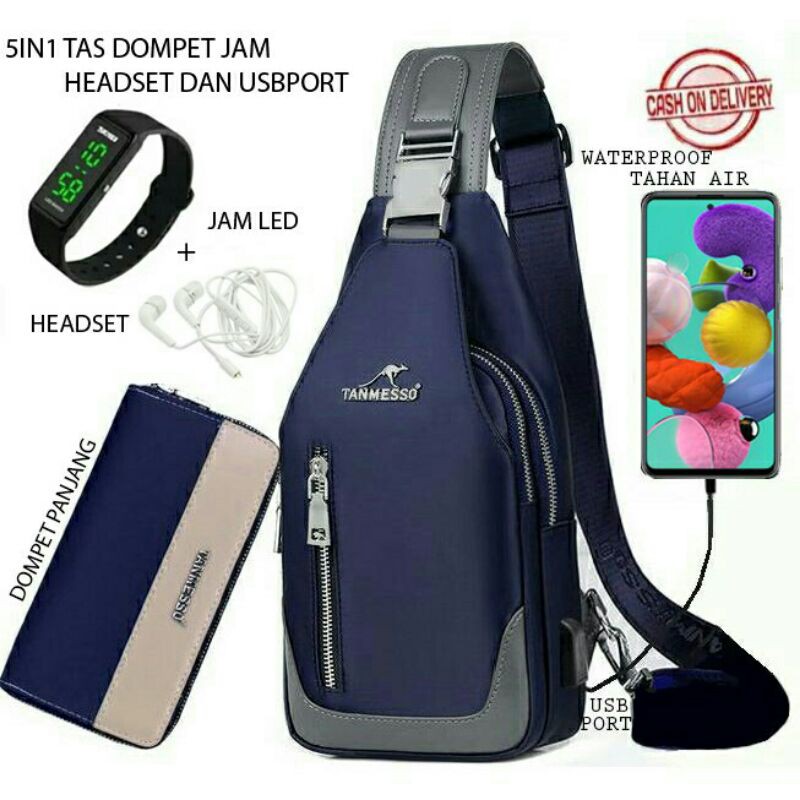 tas slempang 5in1 komplit