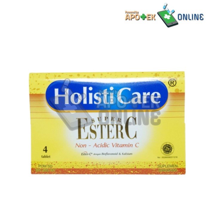HOLISTICARE ESTER C 1 STRIP 4 TABLET