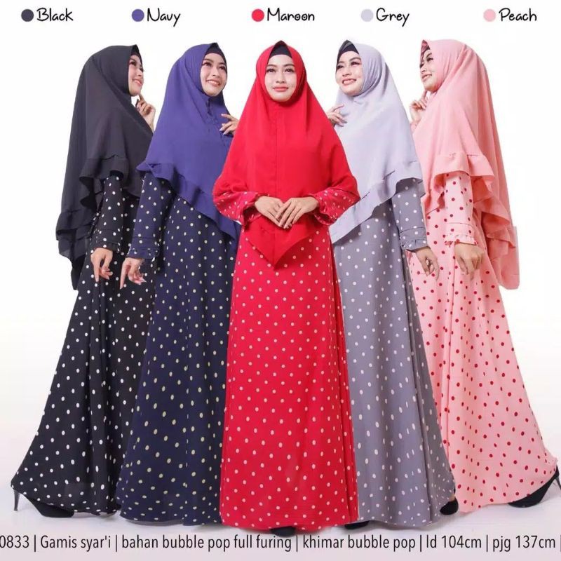 gamis polkadot